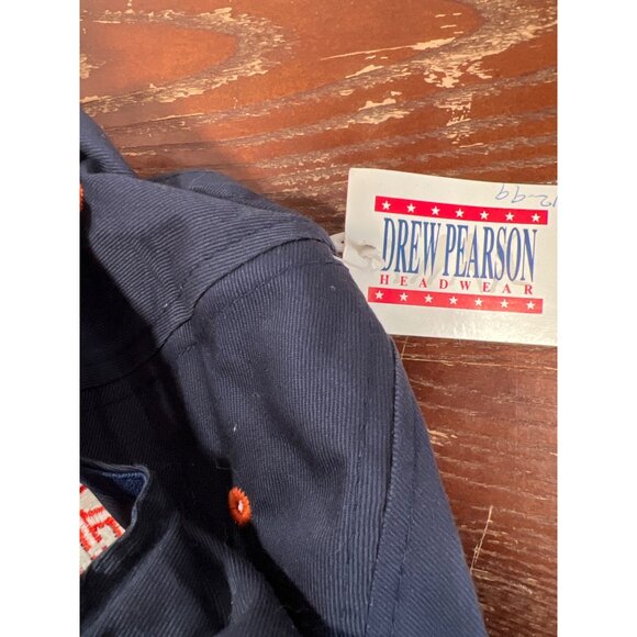 Vintage Chicago Bears Drew Pearson Snapback Hat Navy & Orange NFL M3 - Picture 5 of 5